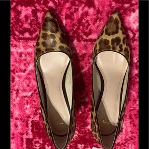 Mark Fisher calf hair block heel pump